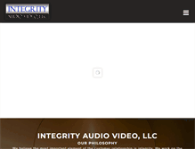 Tablet Screenshot of integrityaudiovideo.com